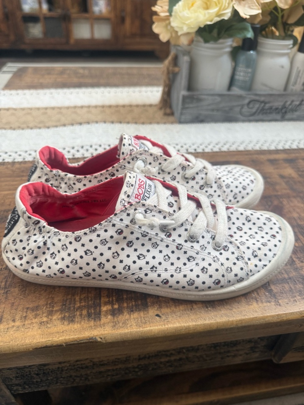 Skechers White Felix 100 Yr Anniversary Floral Slip-On Sneakers